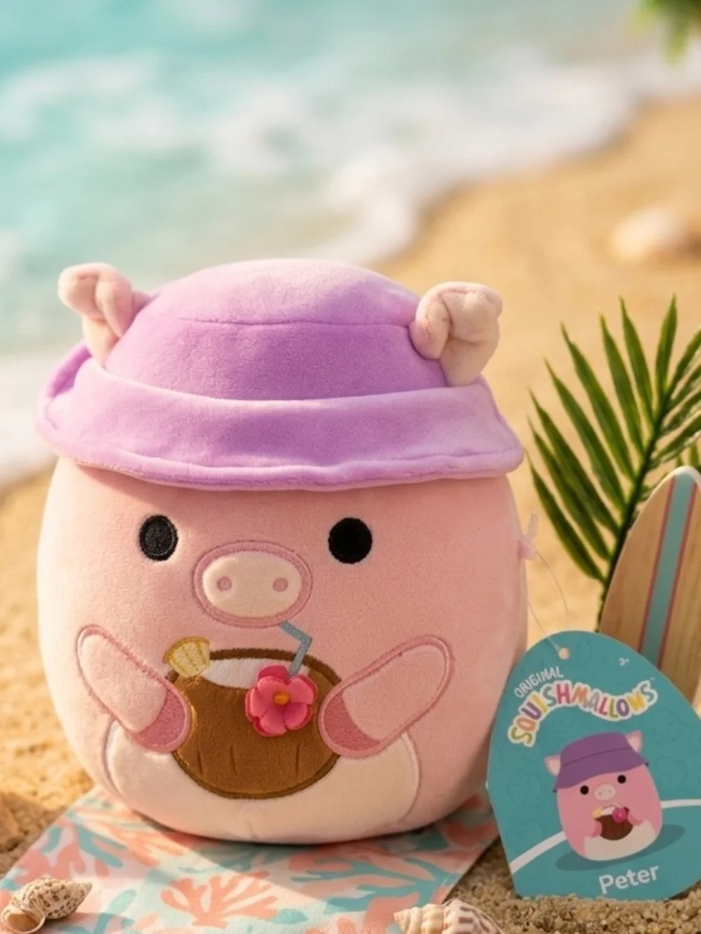 Squishmallows Pinj Pig Coconut Juice Plush 8” inches